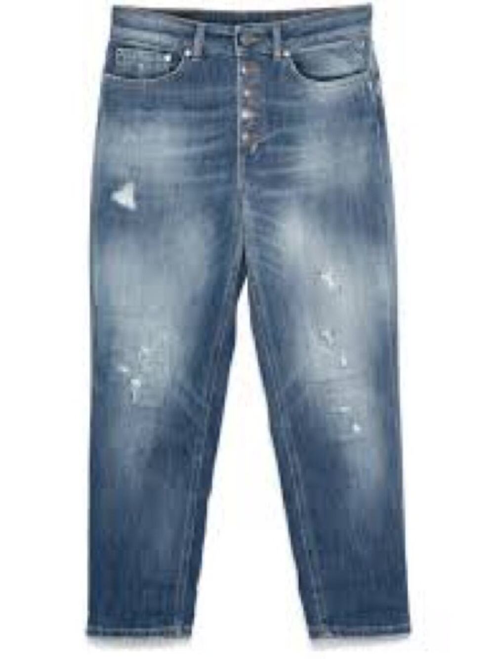 Risen women Distressed Blue Denim Jeans - Casual Relaxed Fit size 1XL